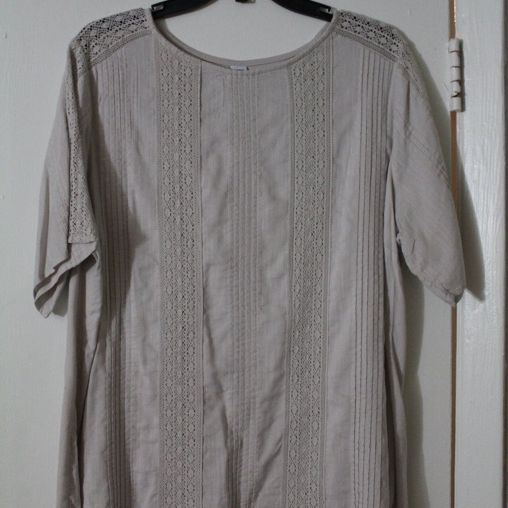 Lace Striped Blouse